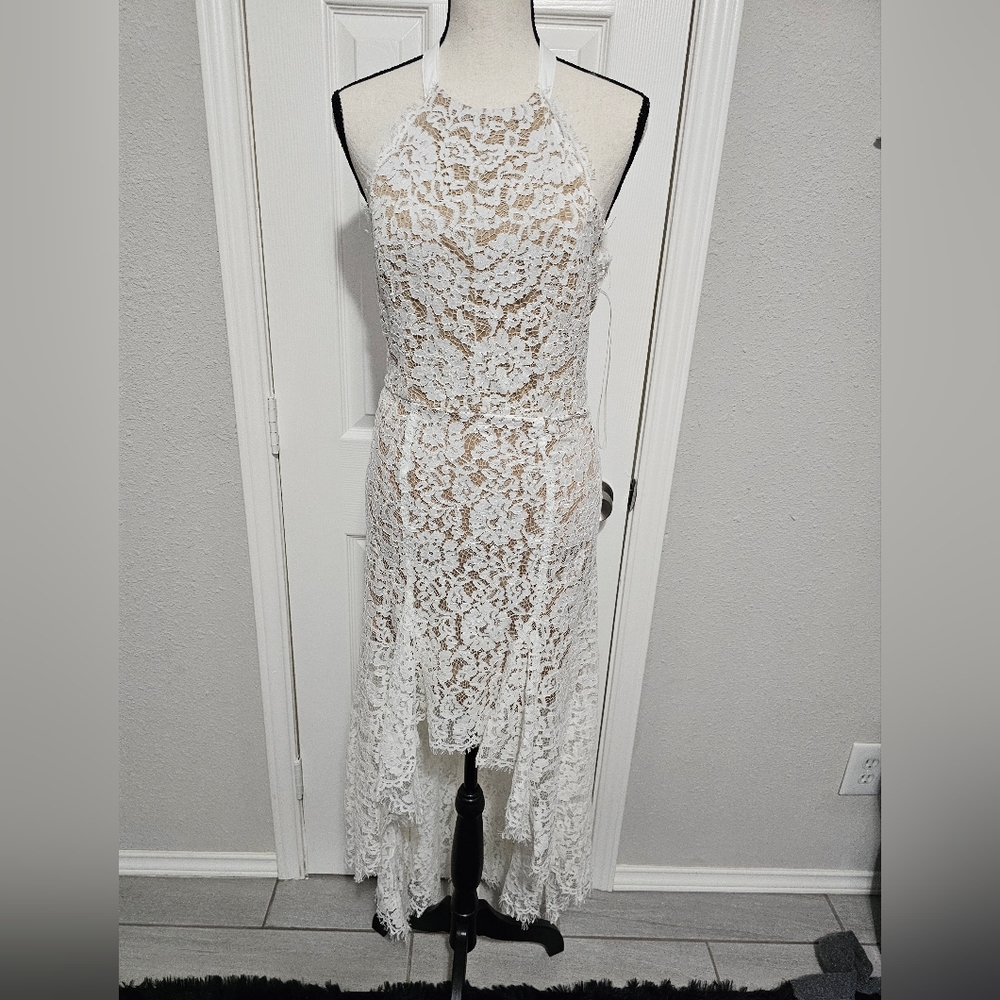 Do + Be high low halter dress